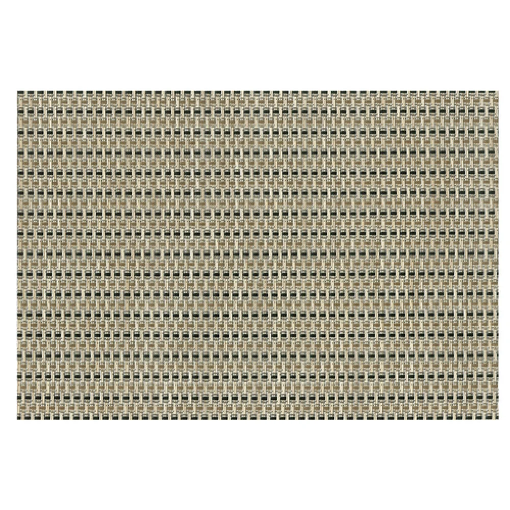 John Ritzenthaler Company 64901 13 Inch Placemat Reversible Open Basketweave Tan Black