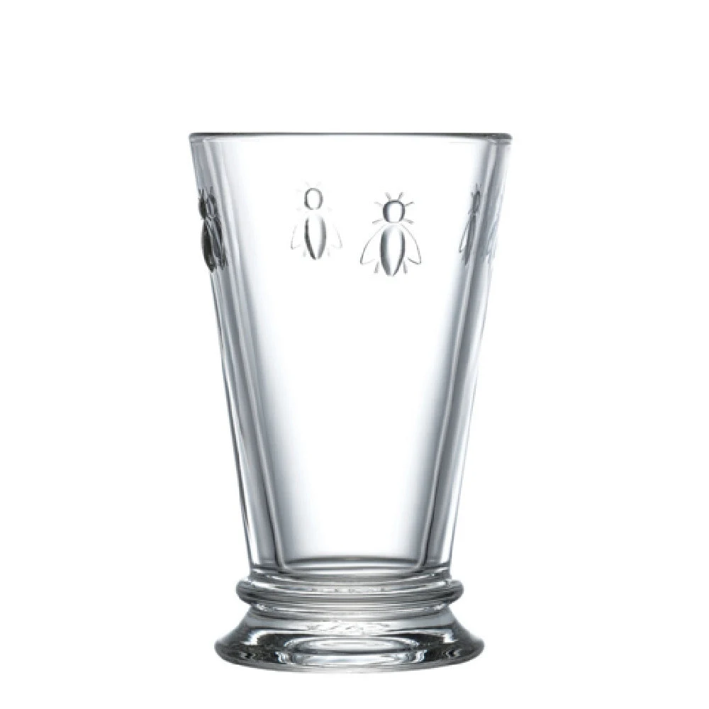 La Rochere North America 606701 10.5oz Bee Ice Tea Glass Clear Dishwasher Safe