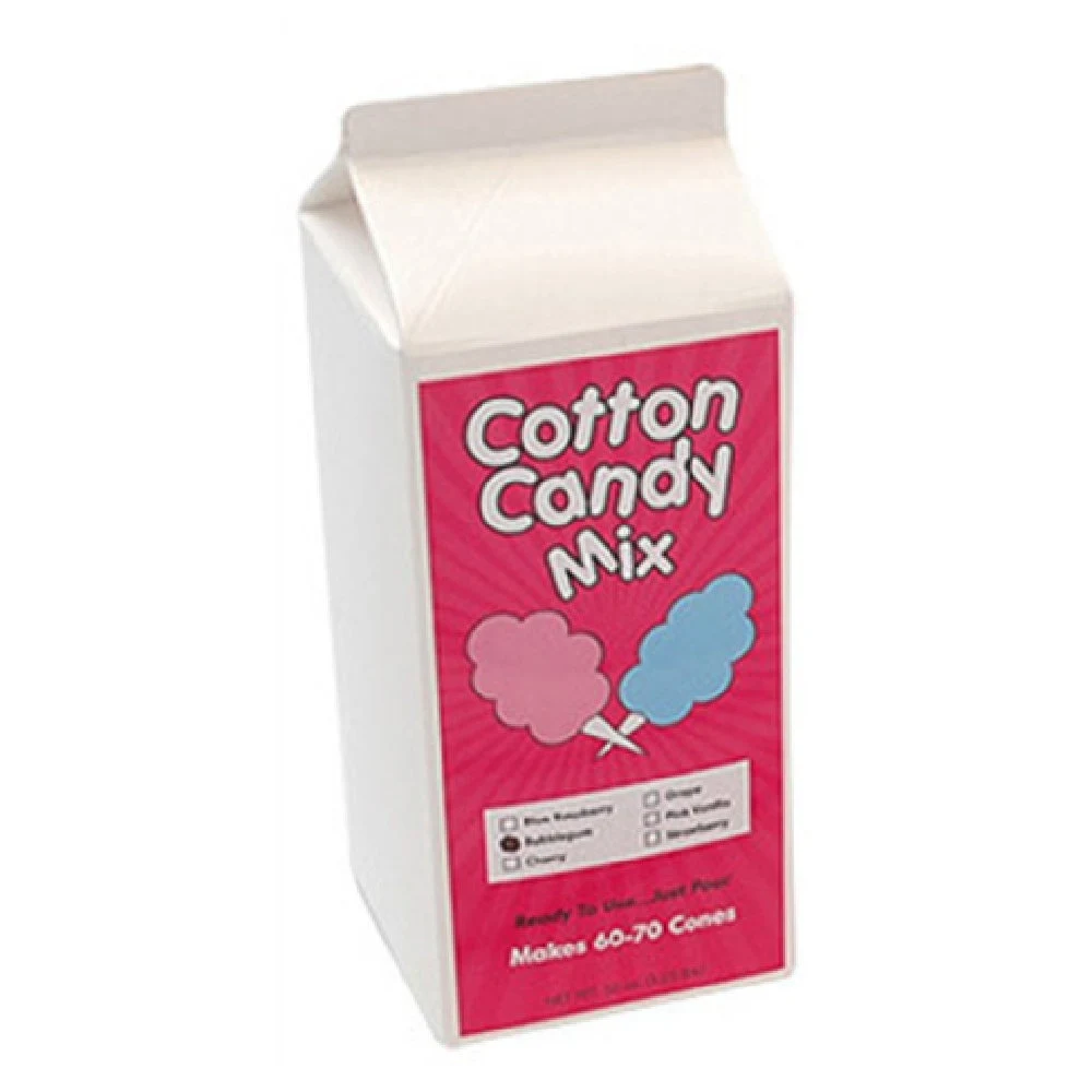 Winco 82003CS 3.25 Lb Cotton Candy Sugar Floss Cherry 6 Packs