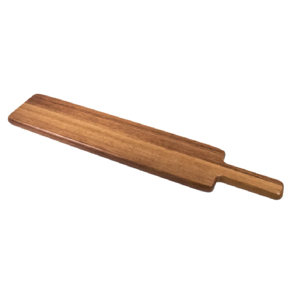 On The Table 132-B 17-1/2 Inch Beer/Wine Flight Paddle Dishwasher Safe Acacia Wood Natural Finish