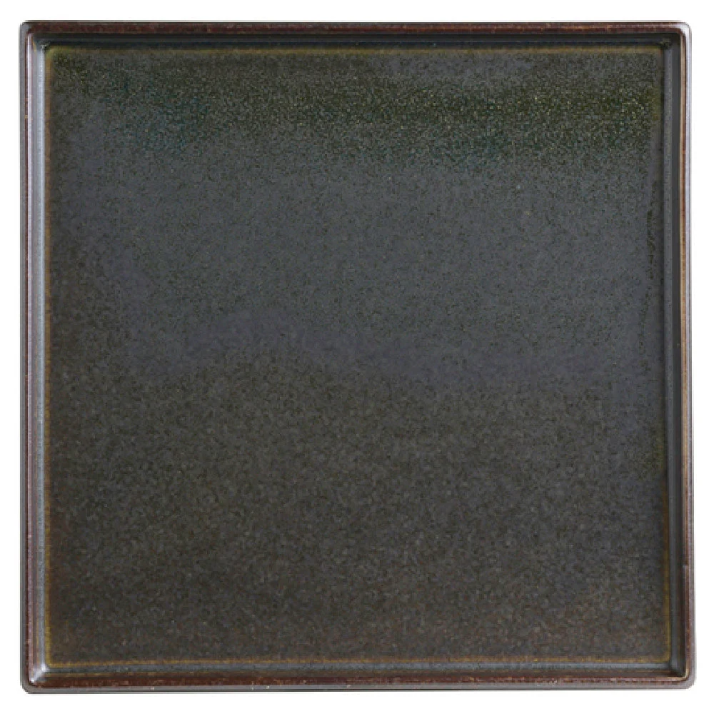 Steelite 6413MY017 6.25 Inch Square Tray Slate Porcelain Wabi Sabi