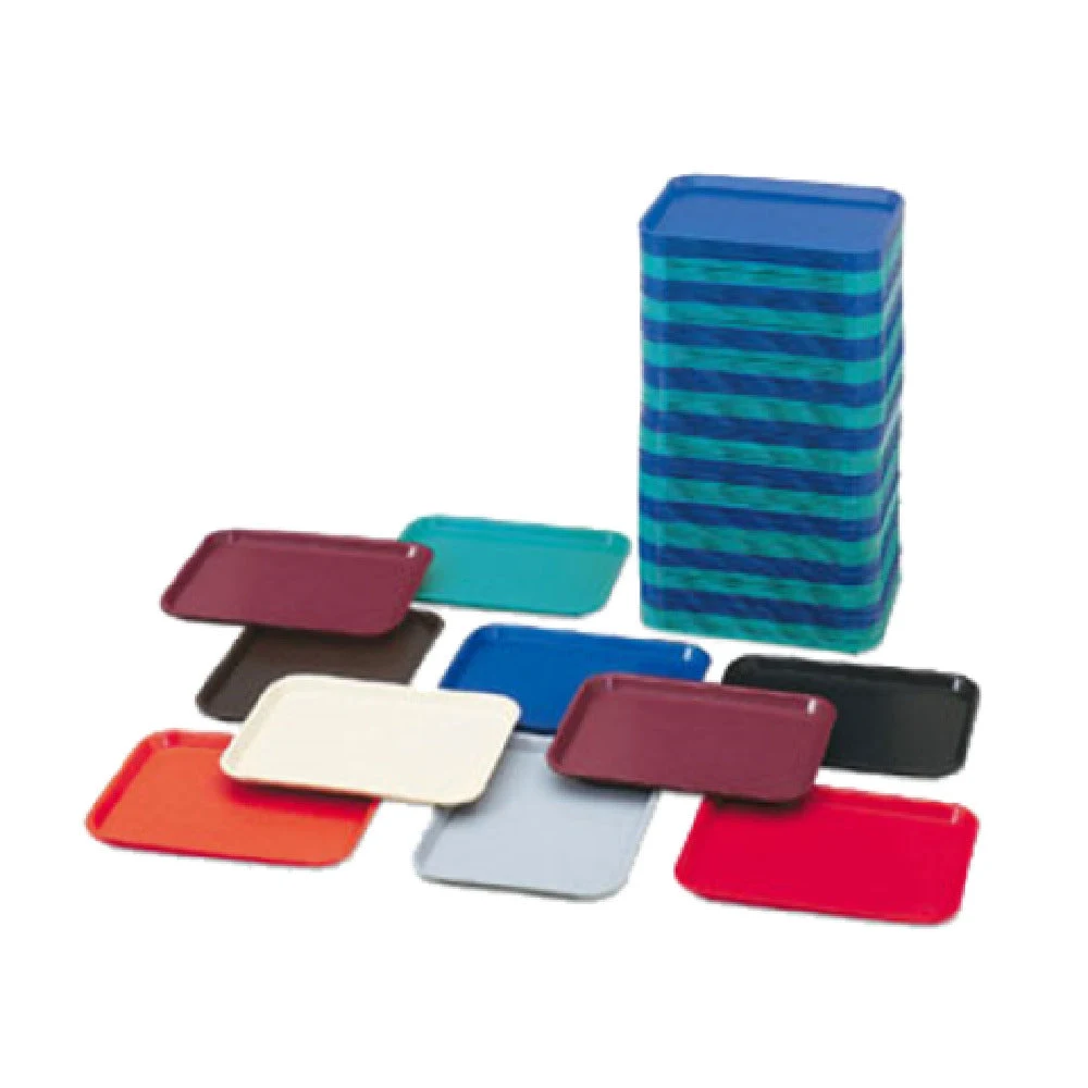 Vollrath 86104 14 Inch Rectangular Fast Food Tray Orange Polypropylene