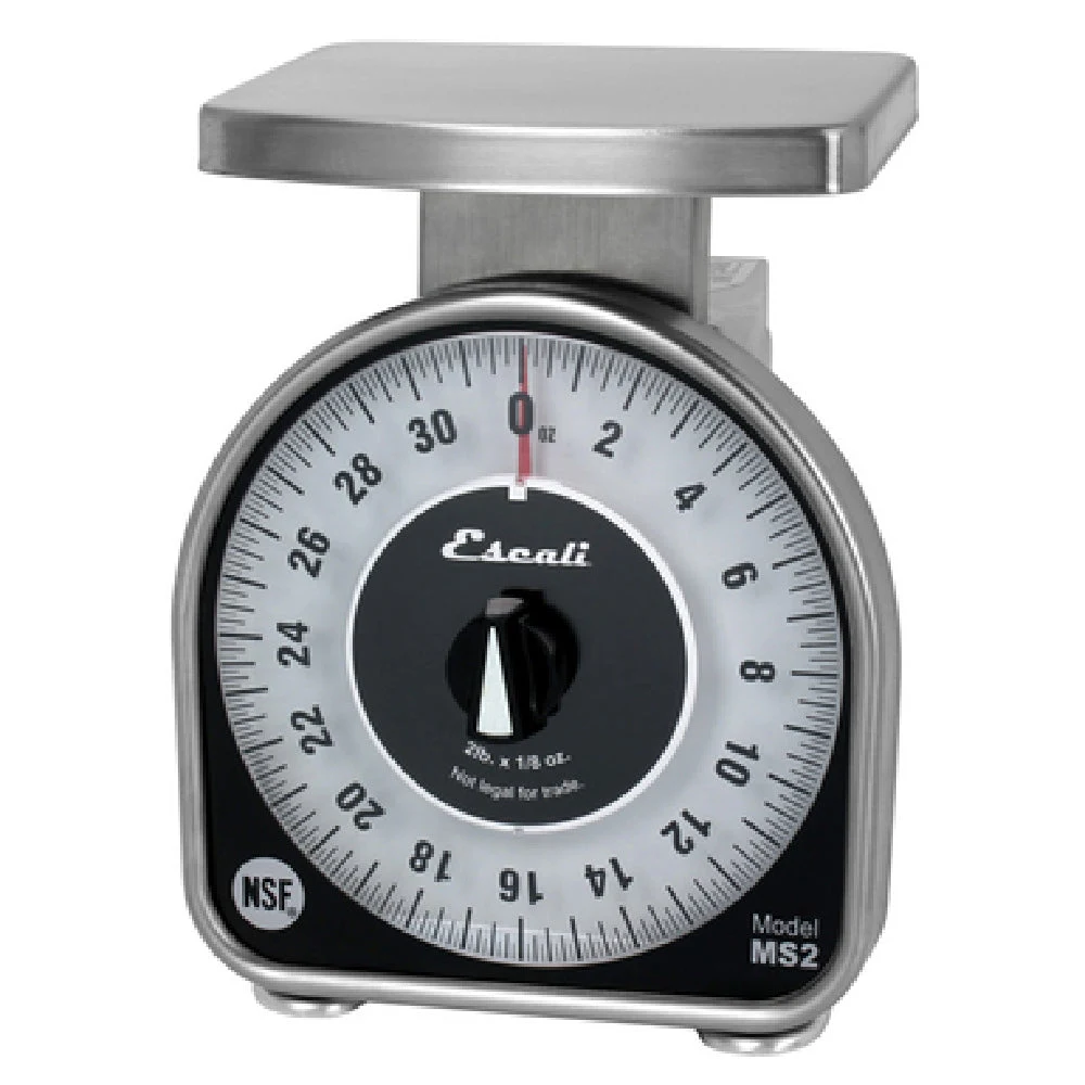 Carlisle SCMDL2 6-1/2 Inch Mechanical Dial Scale Water Resistant Stainless Steel with Shatterproof Dial Cover
