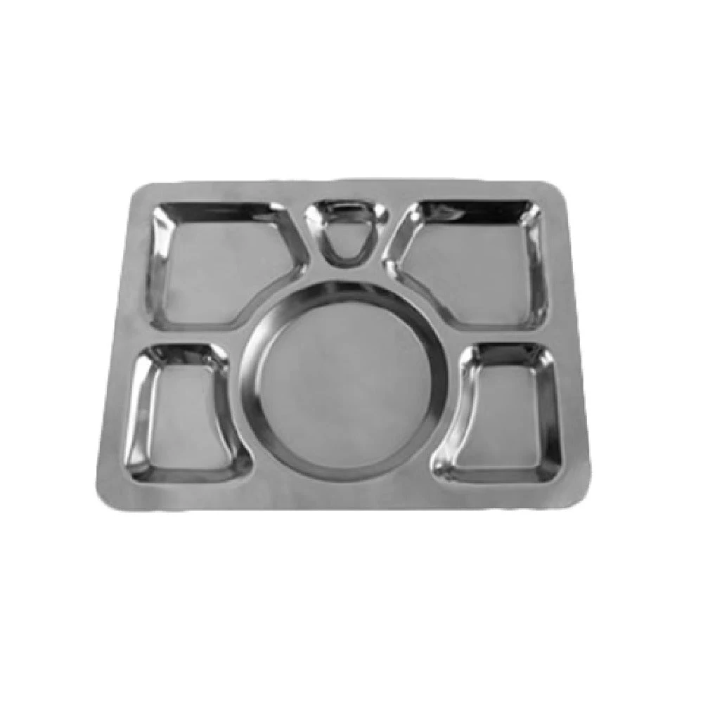Thunder Group SLCST006 11-3/8 Inch Stainless Steel Tray with 6 Wells