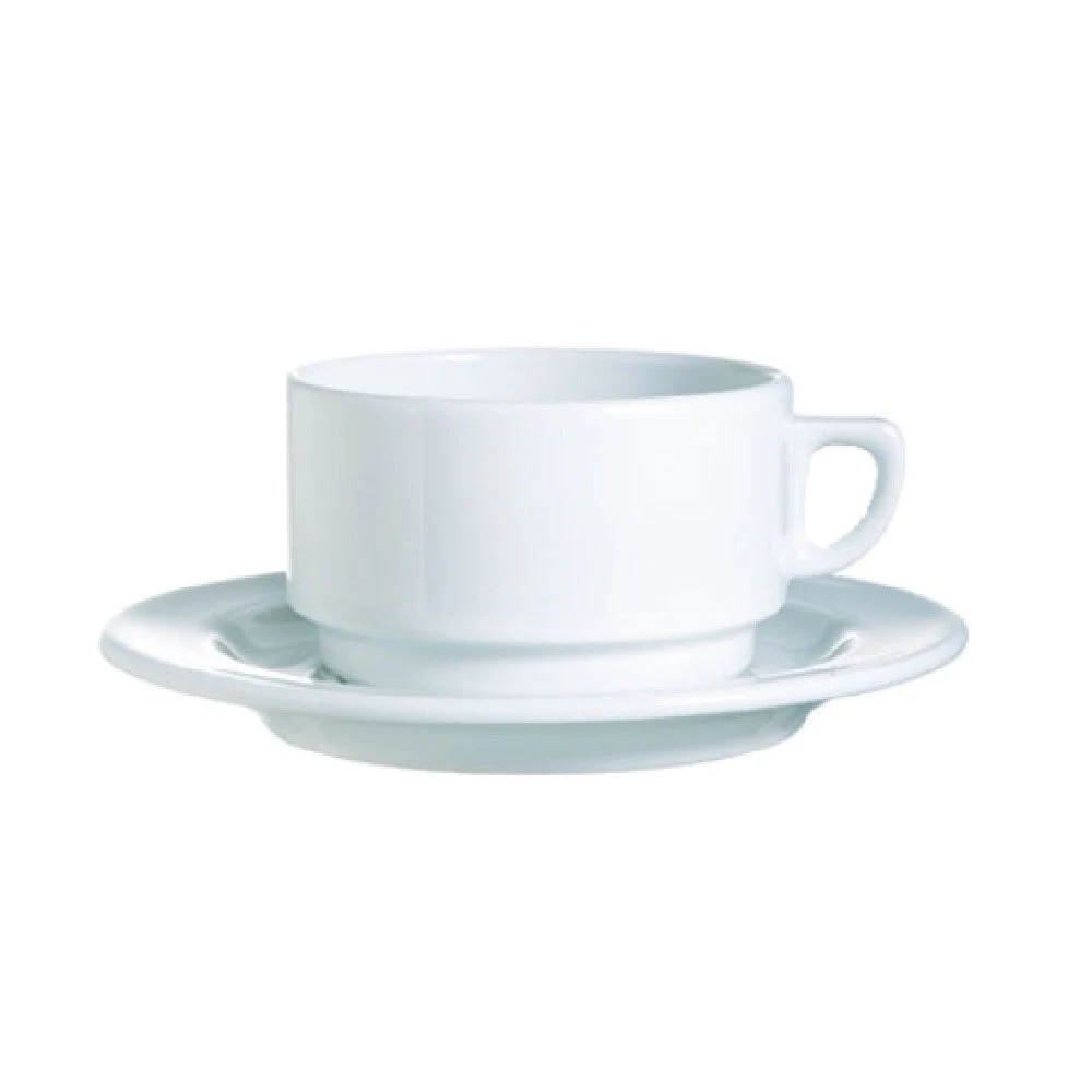 Arc Cardinal R0833 6.5 Inch Saucer Round with High Alumina Porcelain