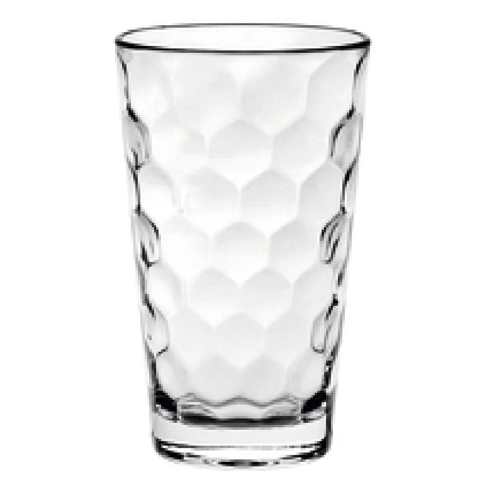 BauscherHepp 68061 9-1/2 Oz Long Drink Tumbler Stackable Glass Honey