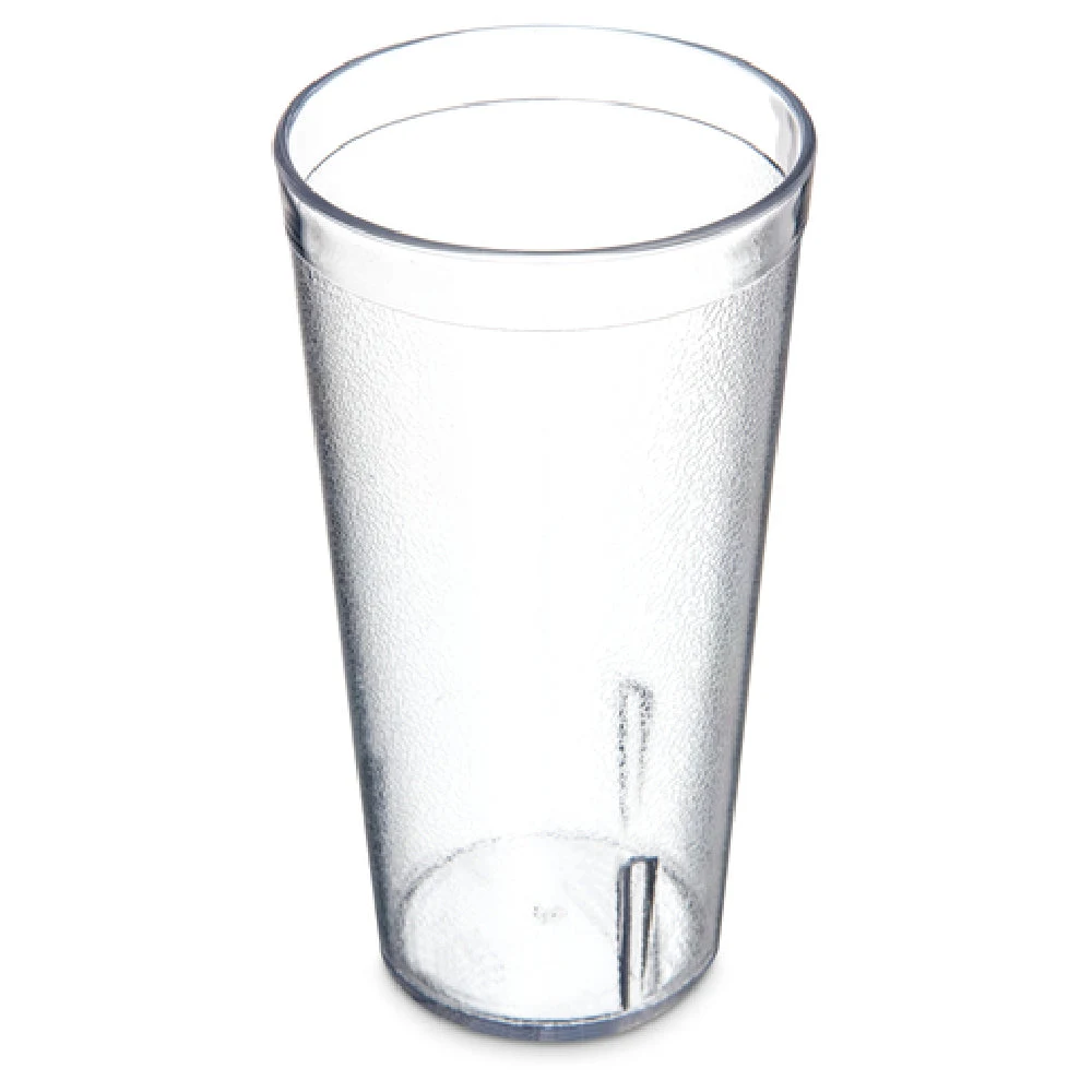 Carlisle 5220-207 20 Oz. Stackable Tumbler Clear SAN with Textured Finish