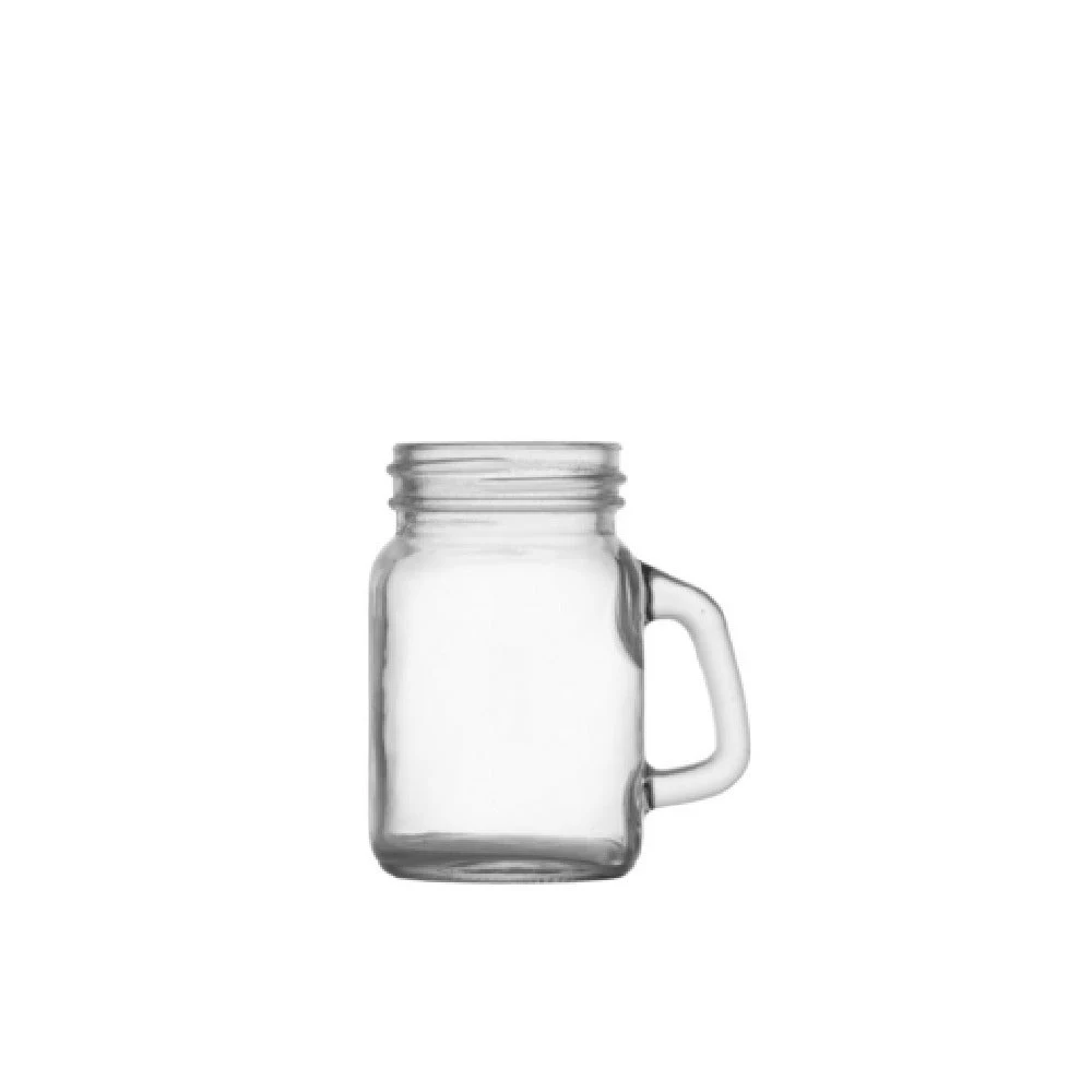 Fortessa DV.501135 4.5 Oz Mason Jar with Handle Durable Glass 72pcs