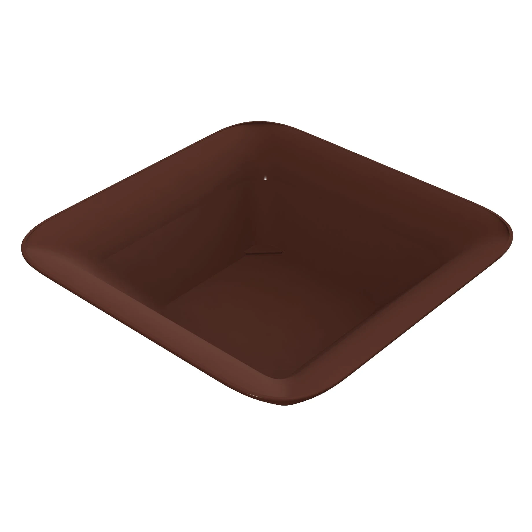 Tablecraft CW3520BR 8 Quarts Square Bowl Cold Holding Aluminum Brown Finish