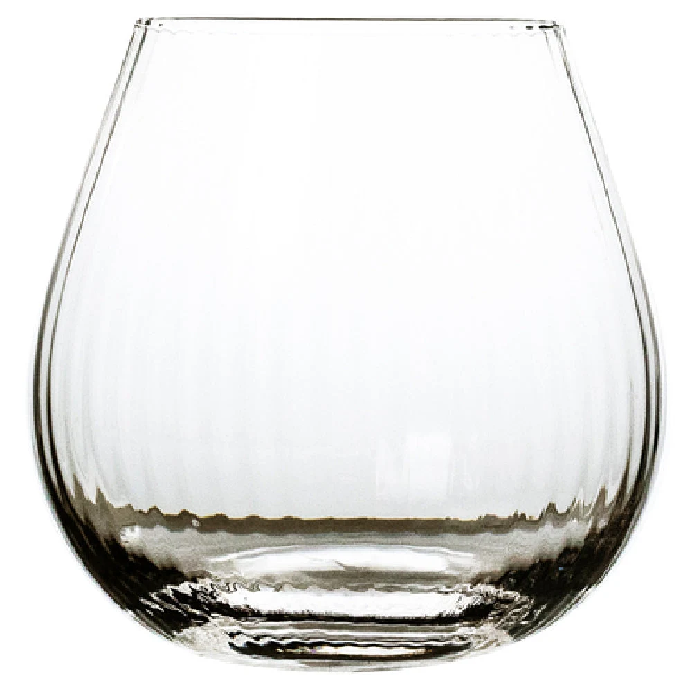 Hospitality Brands HG90238-006 22 Oz Handmade Lead-free Ultra Clear Crystal Stemless Gin Glass