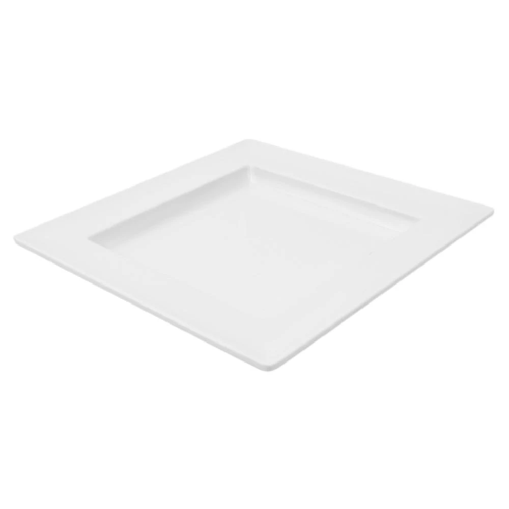 BauscherHepp T1776 9-3/4 Inch Square Serving and Display Tray Melamine White