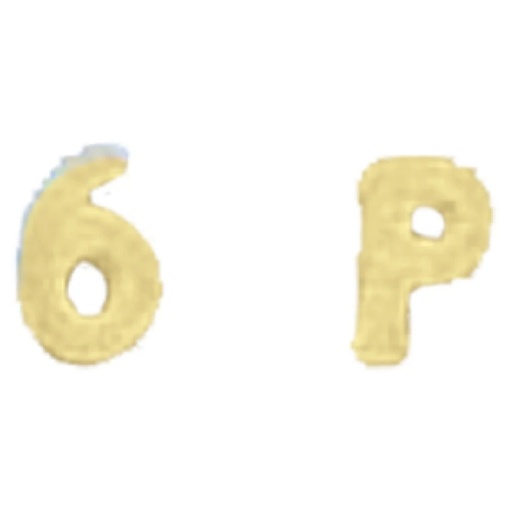 Arcobaleno Pasta Equipment AEX130 and AEX130M#332 5.5mm Extruder Die Alphabet Numbers Bronze