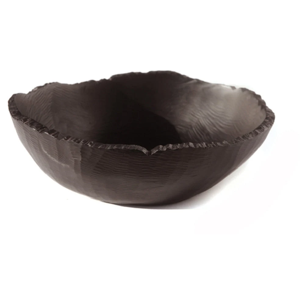 Steelite KMK2081ES 10 Inch Oval Bark Bowl Dishwasher Safe Resin Black