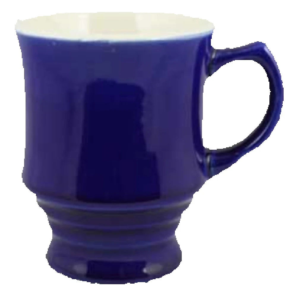 Vertex China TC-B 8 Oz Tuscany Mug Round with Handle Polished Foot Blue
