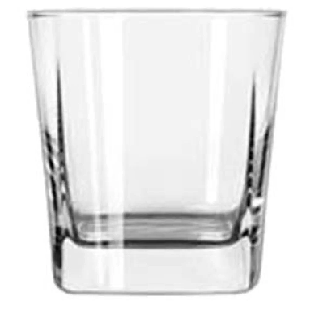 Libbey 2205 12 Oz Old Fashioned Glass Square Base with Safedge rim guarantee