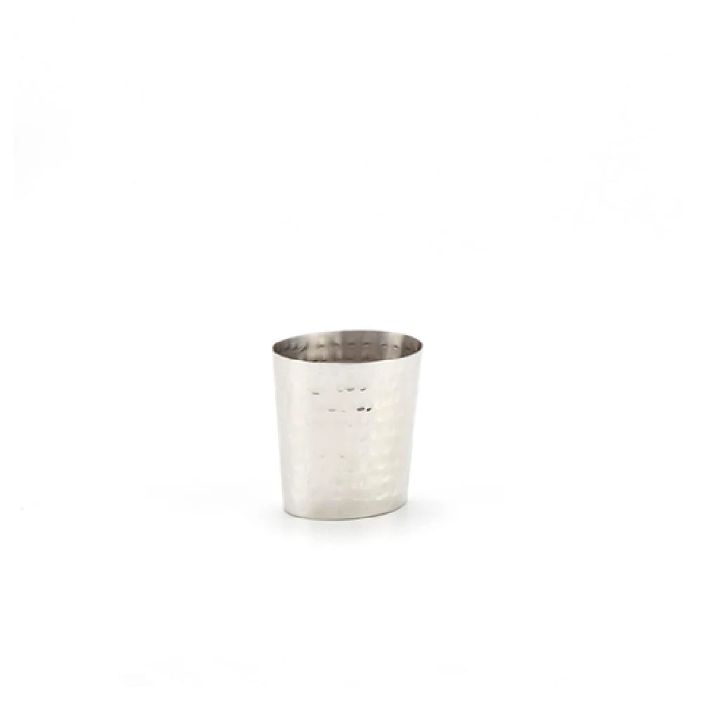 American Metalcraft FCH55 5-1/2 Oz Hammered Finish Stainless Steel Fry Cup