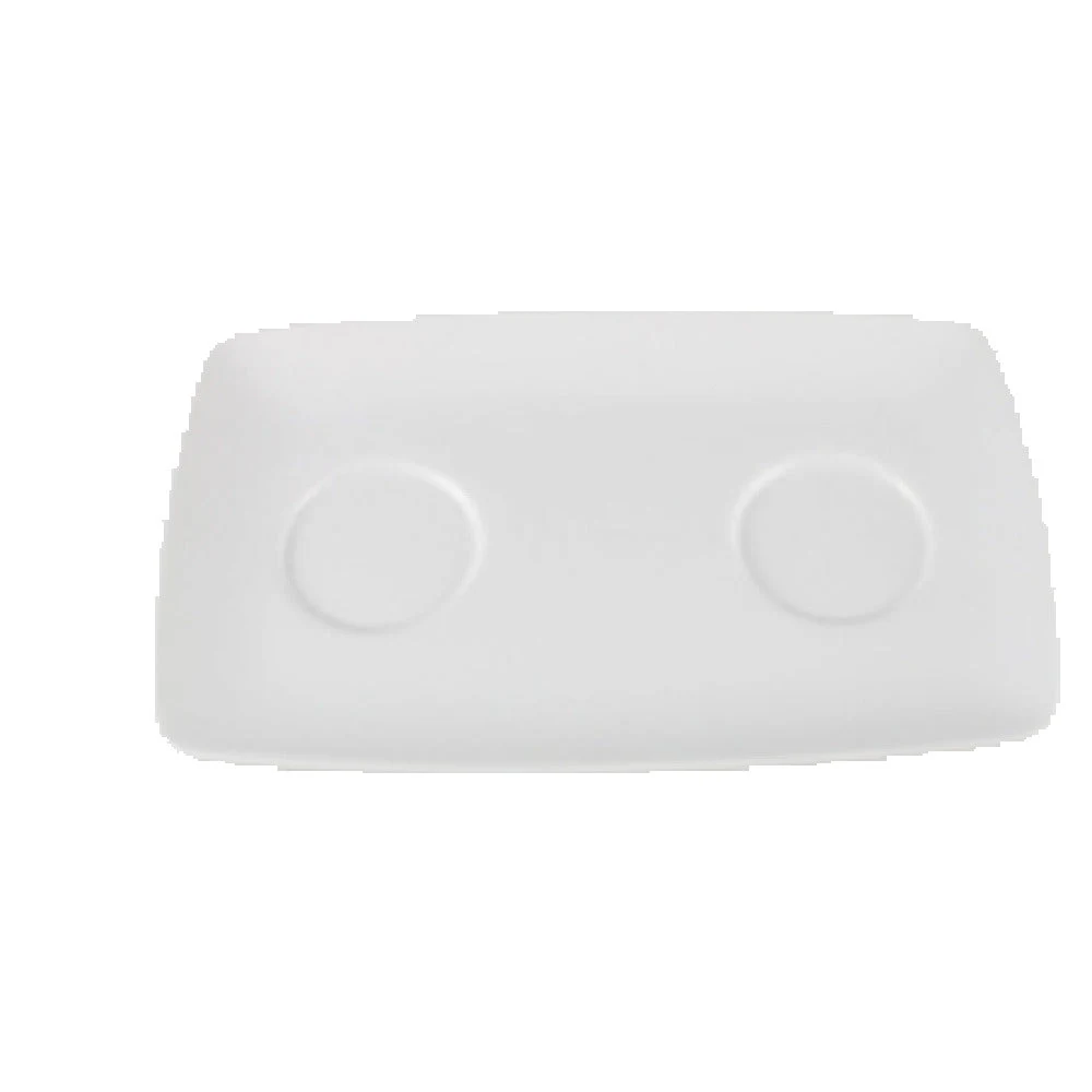 Vertex China AV-CBP 8 Inch Condiment Base Plate Rolled Edge Bright White