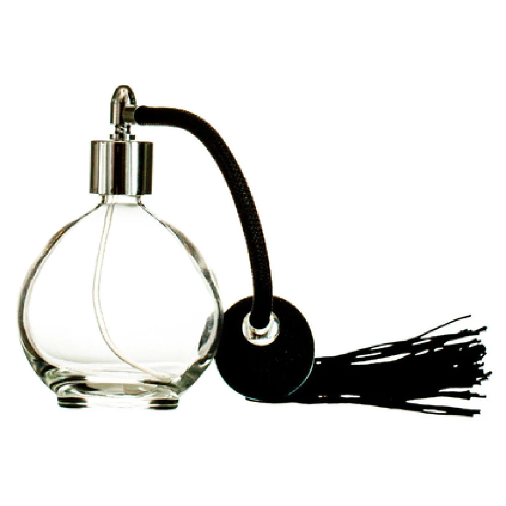 Hospitality Brands HGBRD128-001 4.25 Oz Glass Mist Atomizer - Round Glass Sprayer