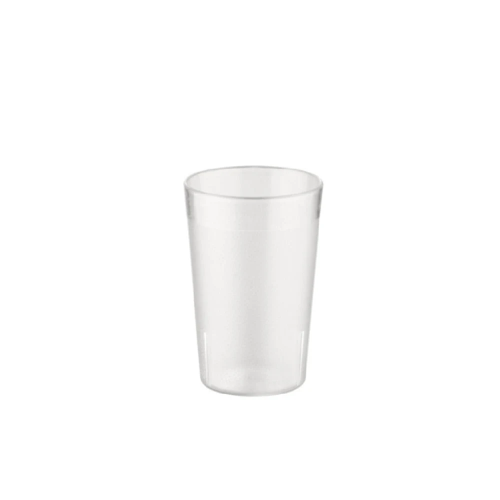 CAC China BVPT-05CL 5 Oz Clear Pebbled Plastic Tumbler Stackable BPA Free