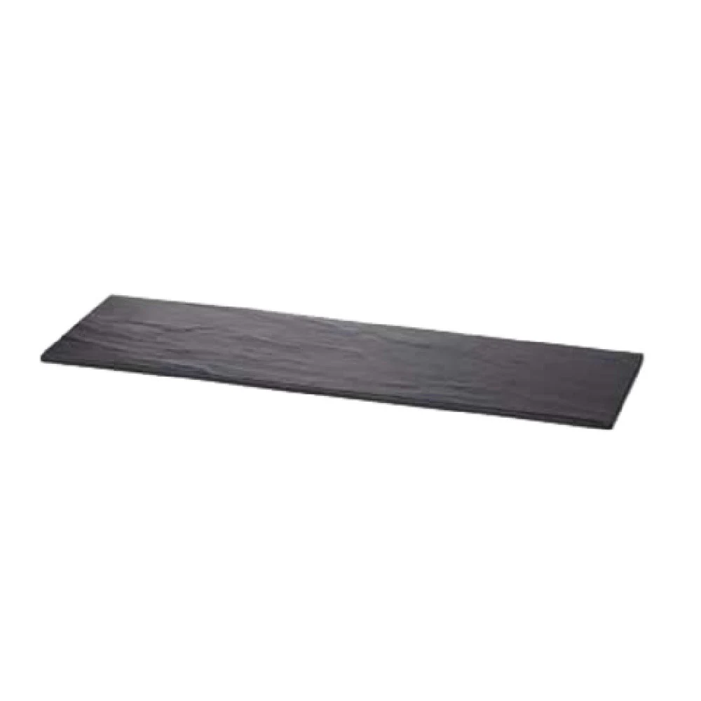 Tablecraft MGL2 20-3/4 Inch Rectangular Display Tray with Black Slate Melamine