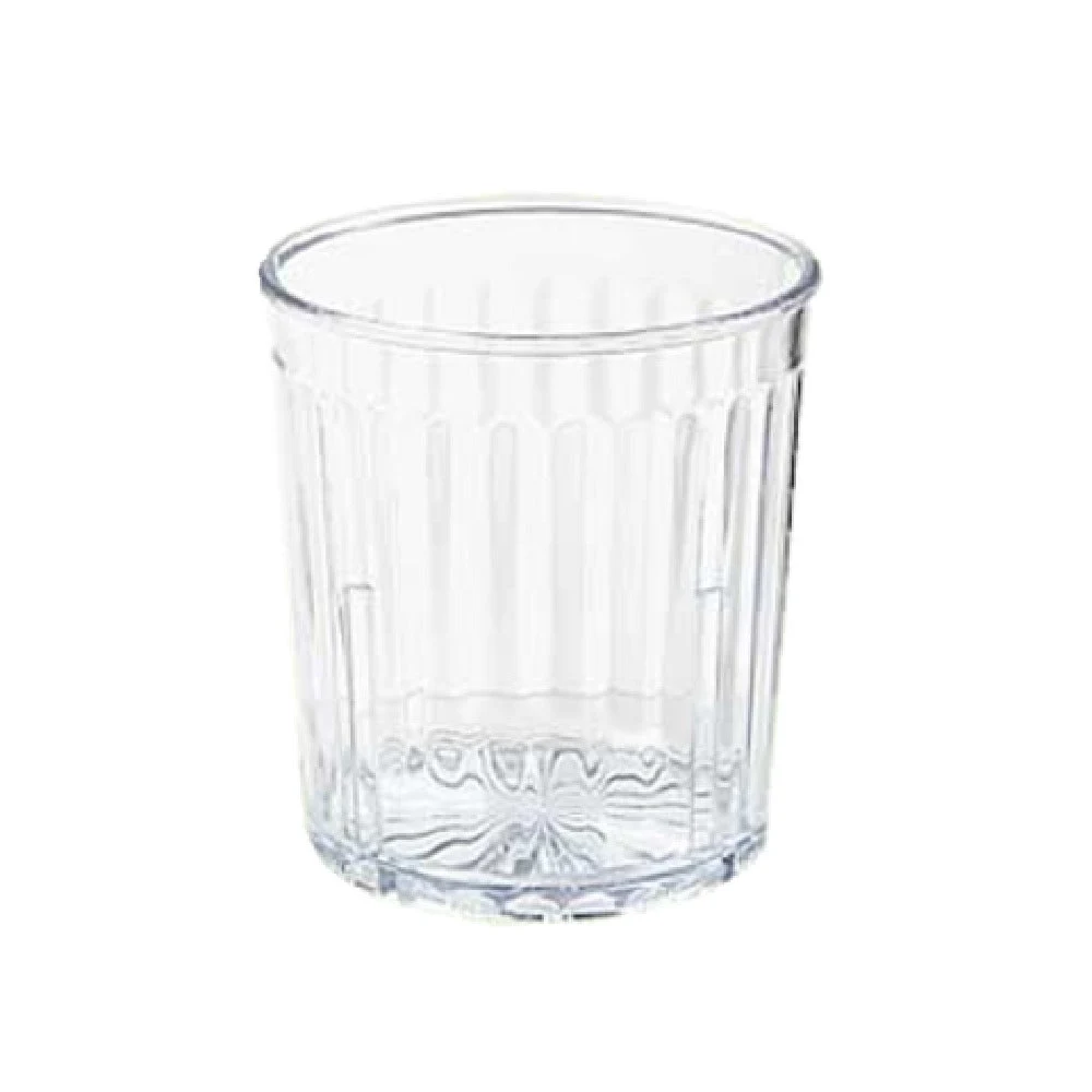 GET Enterprises 8809-1-CL 9 Oz Plastic Tumbler Stackable Clear Textured 6 Dozen Cases