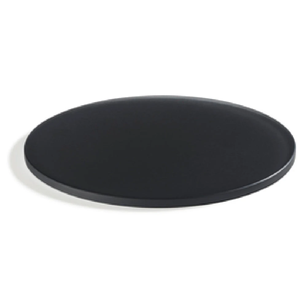 Revol 411136 9-3/4 Inch Round Tray Shockproof Resin Black - Pack of 4