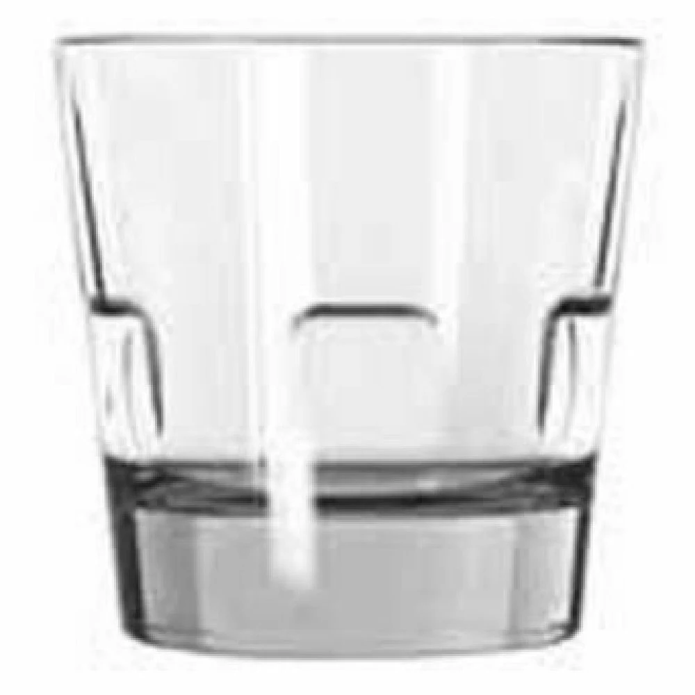 Libbey 15961 7 Oz DuraTuff Glass Old Fashioned Heavy Sham Stackable
