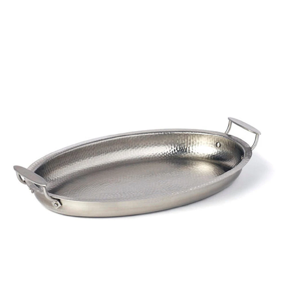 American Metalcraft THOV19 128 Oz Serving Pan Oval Stainless Steel Hammered Finish
