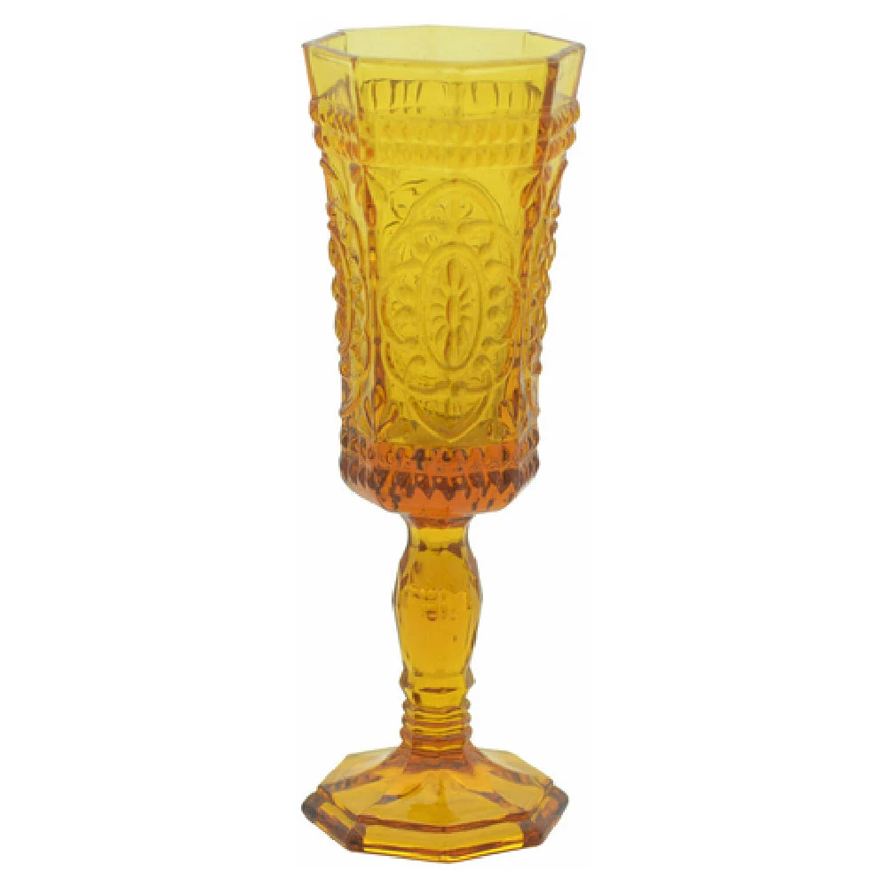 Ten Strawberry Street VAT-FLUTE-AMB-6 Flute Glass 4 Oz. 7-1/4