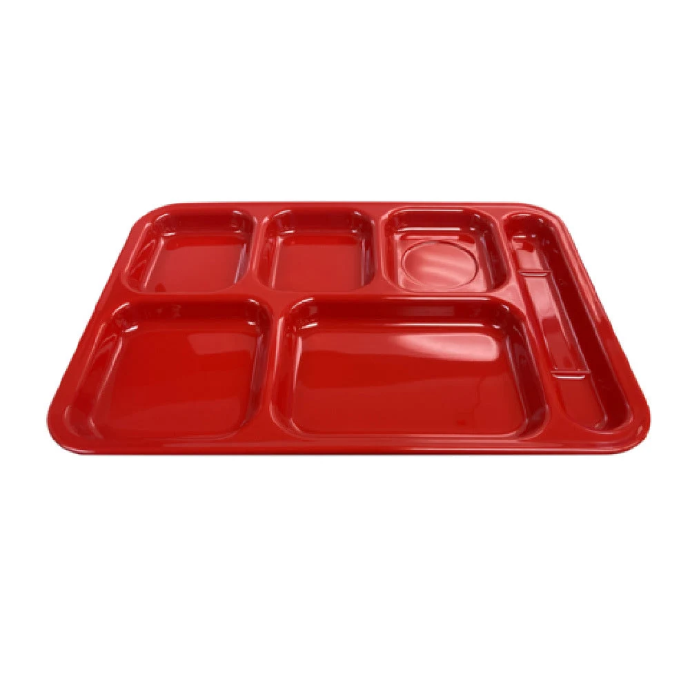 Thunder Group ML802PR 14-1/2 Inch Right Hand Compartment Tray Melamine Pure Red