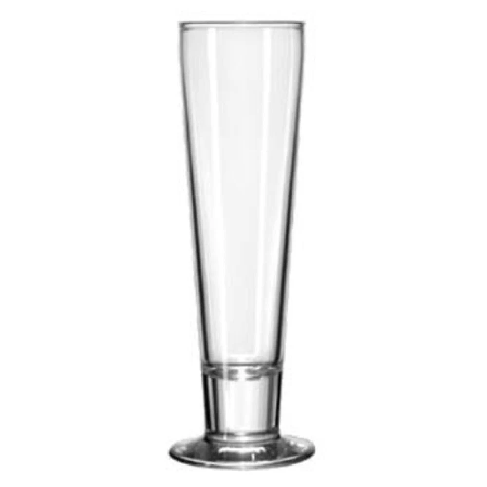 Libbey 3828 12 Oz Pilsner Glass Clear Glass Safedge Rim Foot 24 Packs
