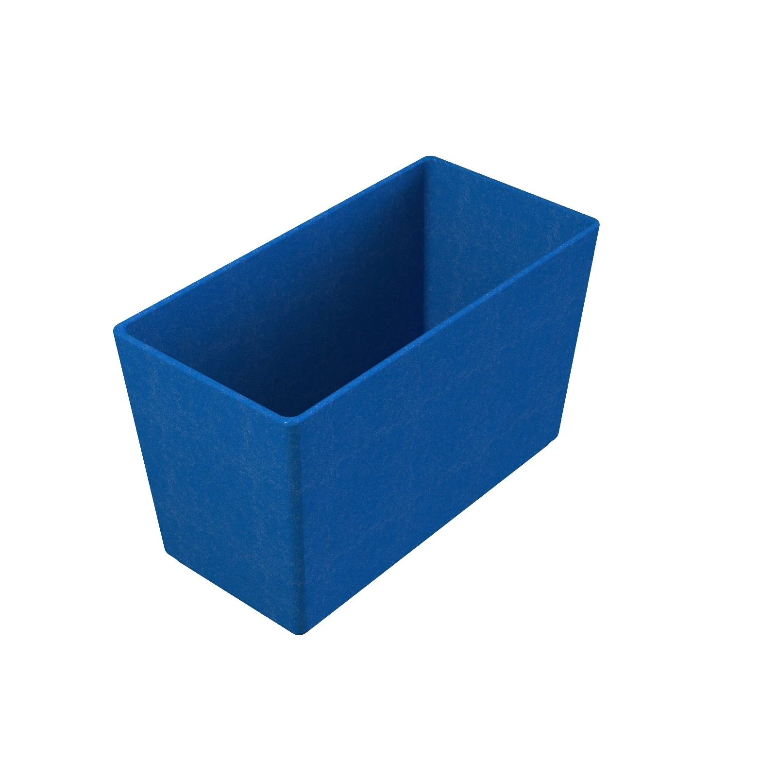 Tablecraft CW4035BS 3-5/8 Qt Rectangular Bowl Cold Holding Aluminum Blue