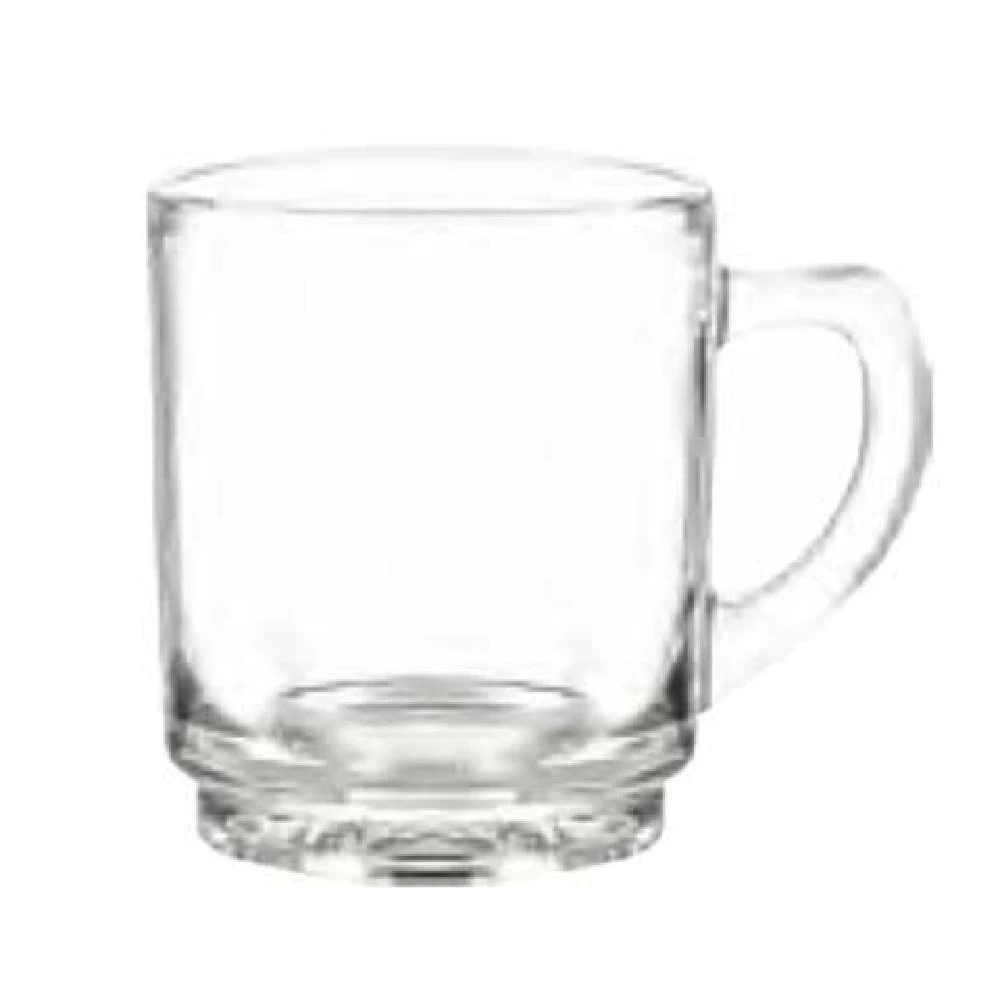 International Tableware 149 9.5 Oz Glass Mug With Handle Stackable