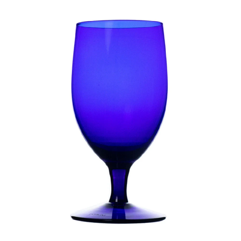 Hospitality Brands FG-G23 COBALT 13.5 Oz Cobalt Handmade Glass - Goblet 24 Packs