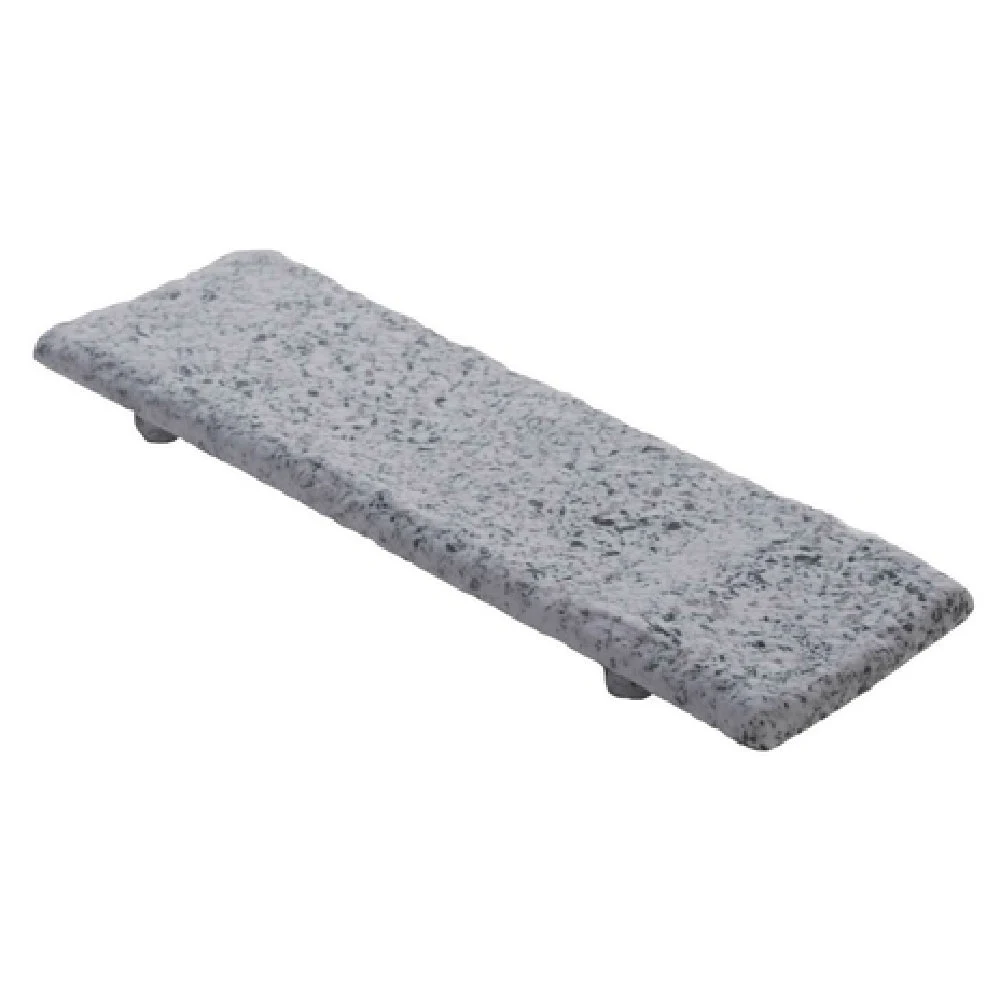 GET Enterprises WDR108 11-4/5 Inch Rectangular Tray with Terrazzo Moonstone Melamine