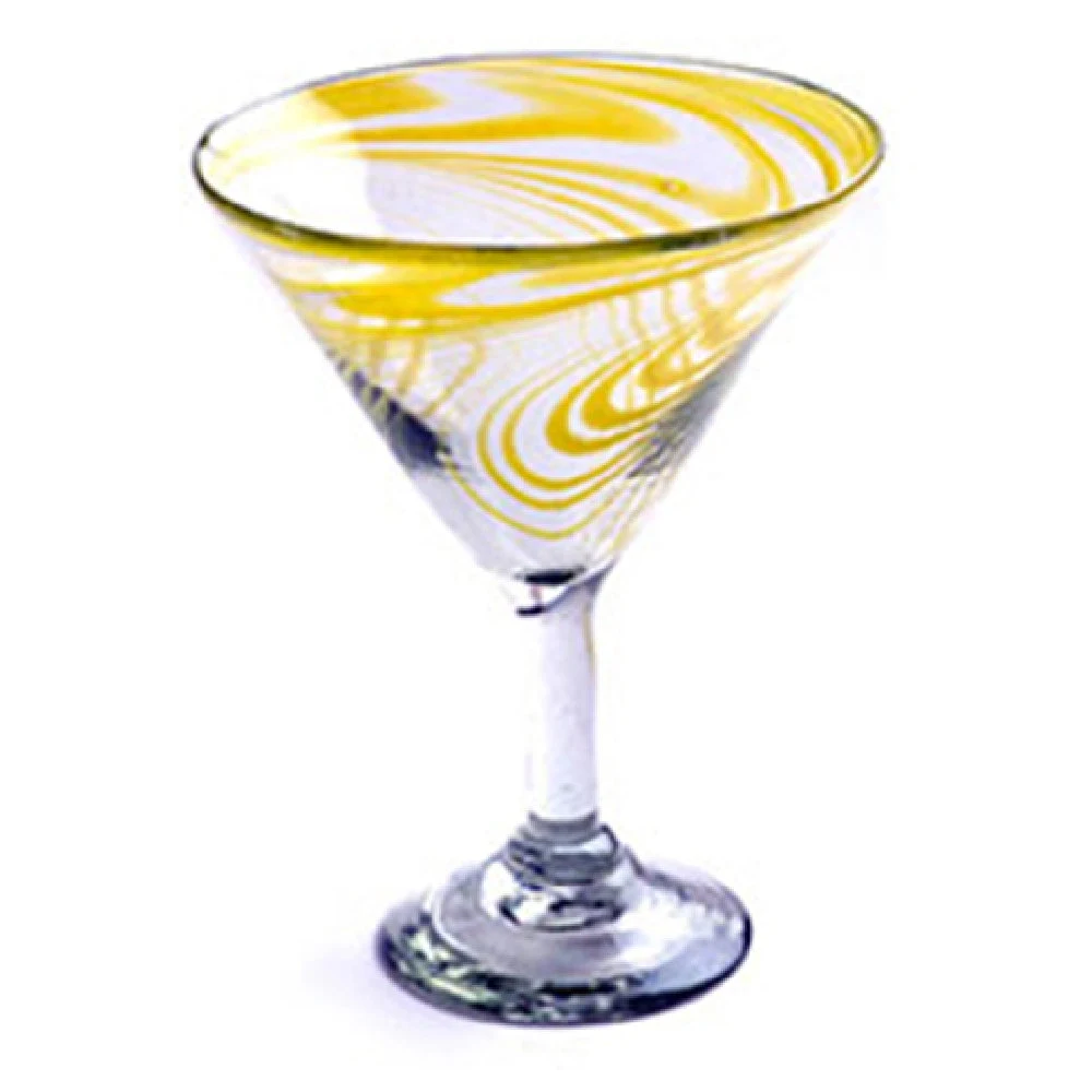 Orion Trading & Design G266-YS Swirl Classic Margarita Glass 15 Oz. 5-1/2