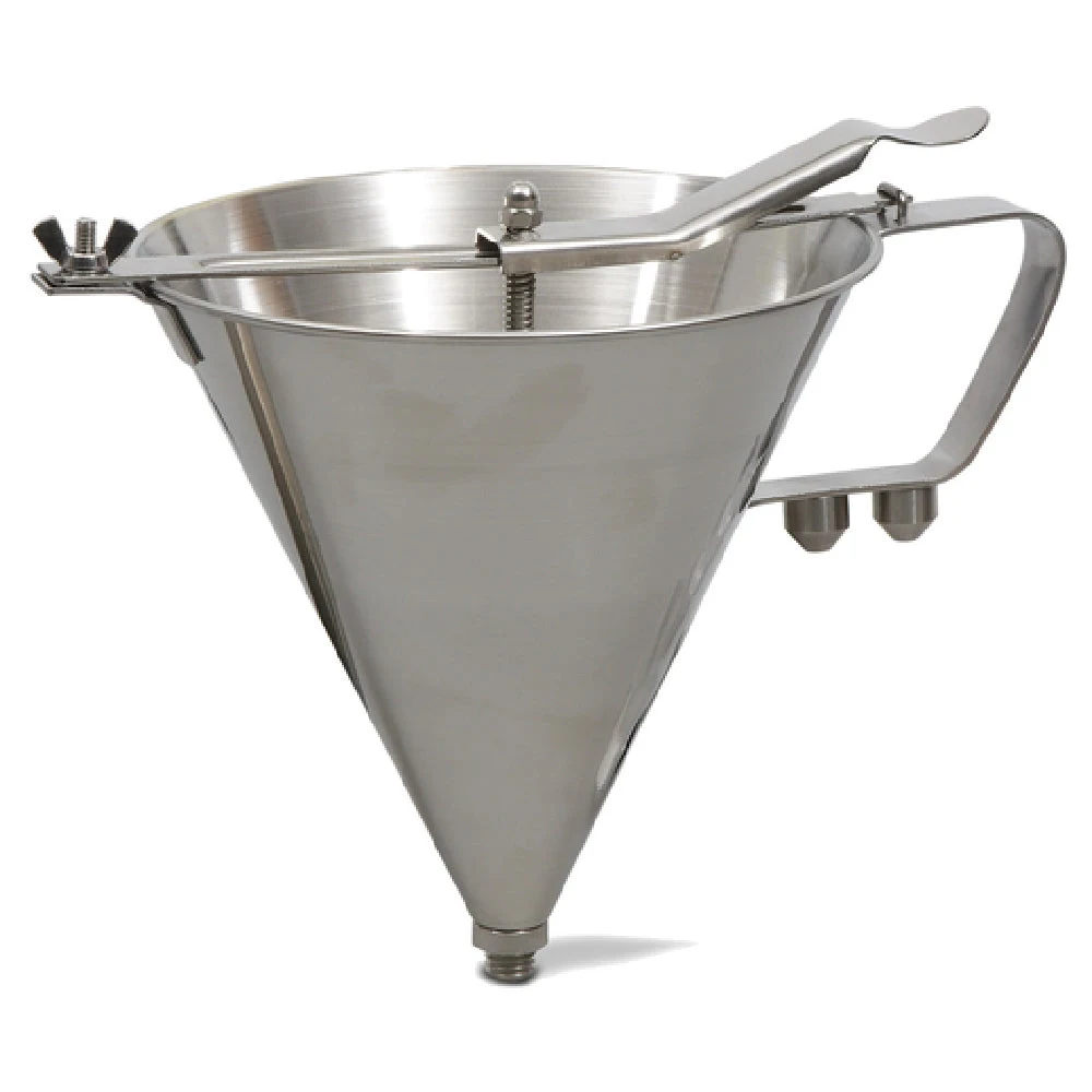 JB Prince U920 64 Oz Stainless Steel Sauce Dispenser with Interchangeable Tips