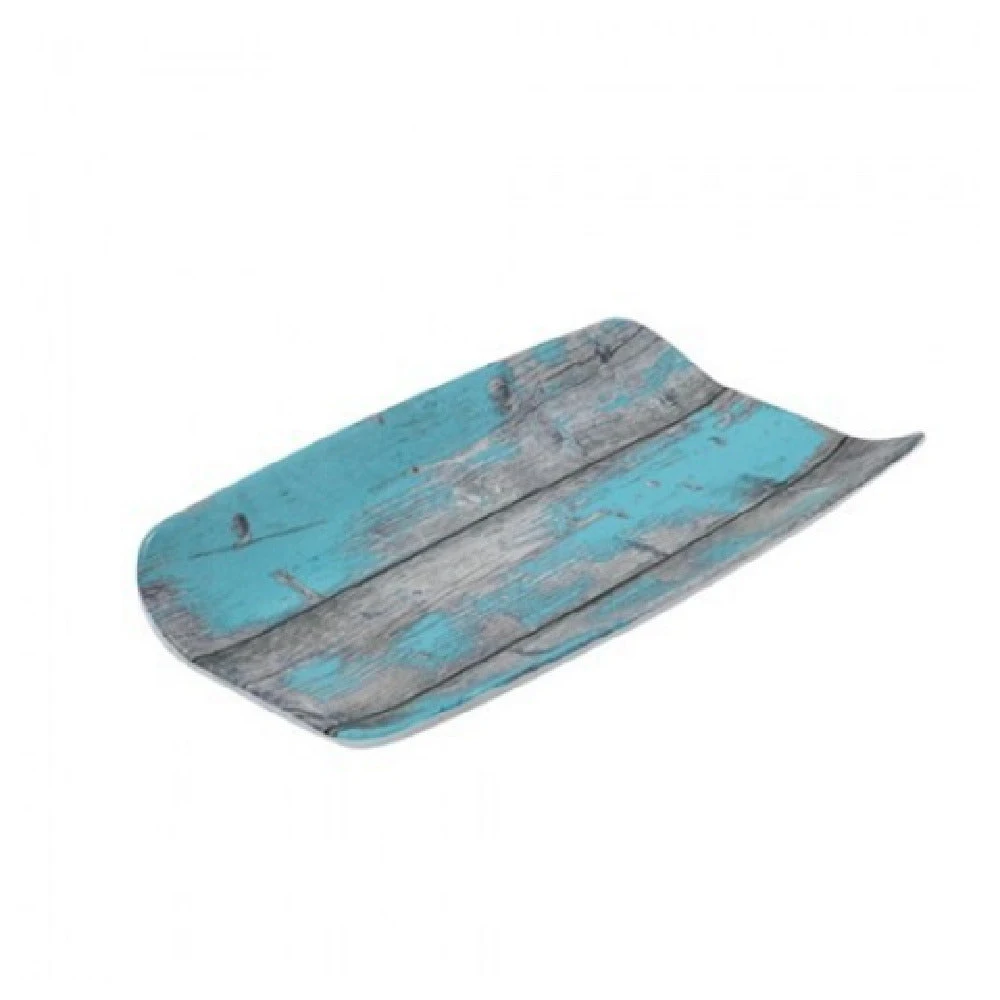 BauscherHepp TWD2450BL 6-9/10 Inch Tray Rectangular Blue Melamine with Anti-slip Feet