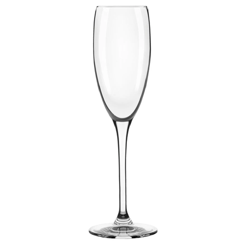 Libbey 9157 6 Oz Flute Glass HD2 Rim Durable Dishwasher Safe Glass Packs/Cases