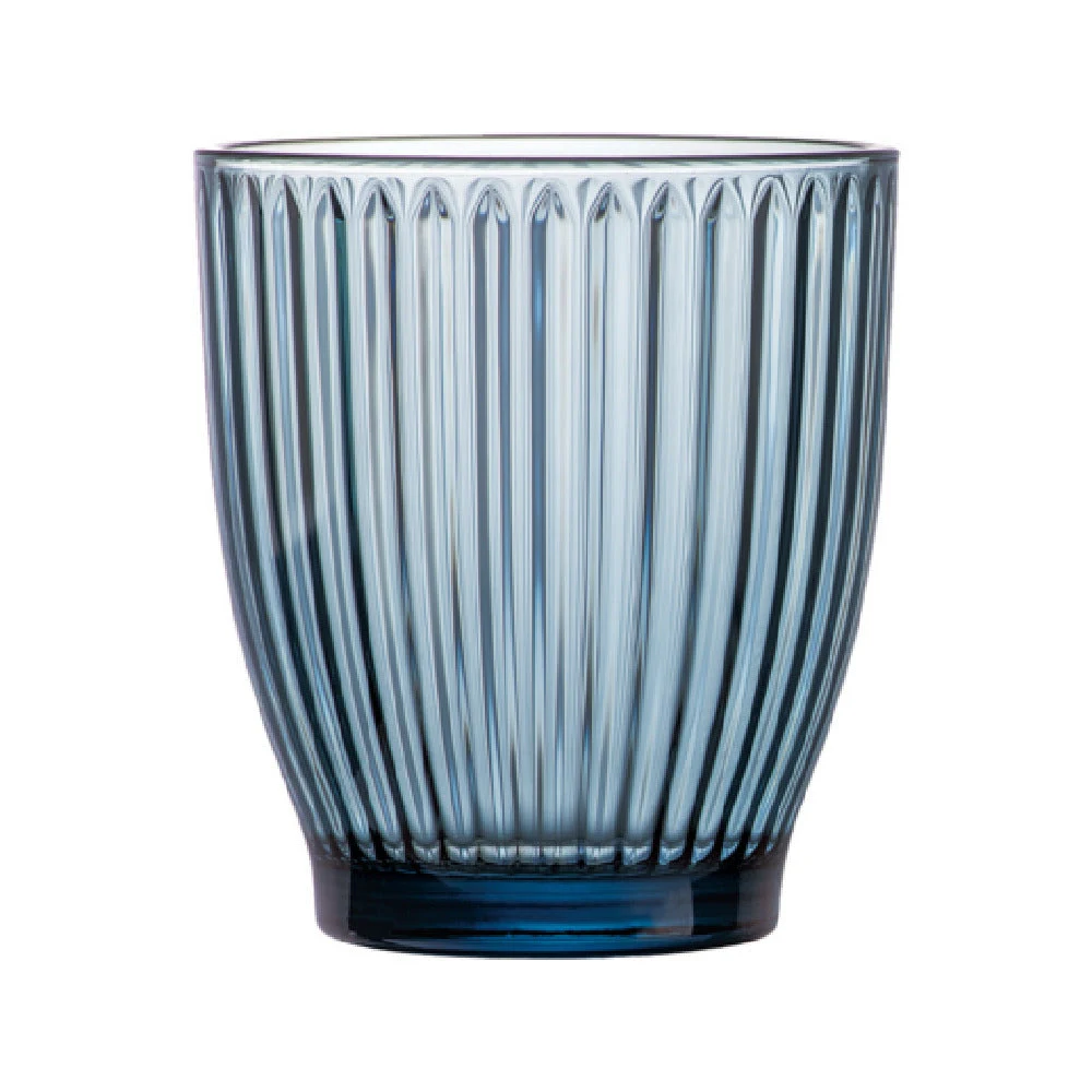 Arc Cardinal V8704 12 Oz Rocks Glass Arcoroc Rock Line Blue 24 Packs