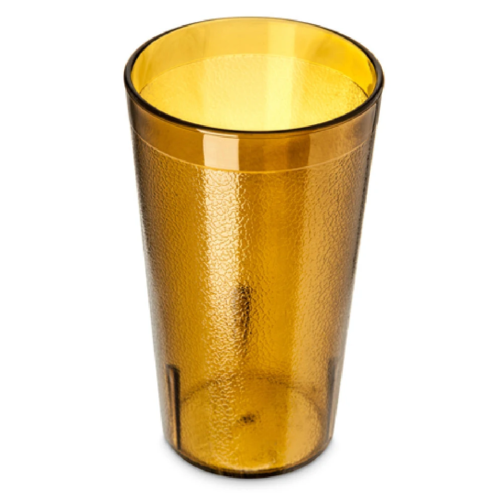 Carlisle 521213 12 Oz Stackable Tumbler SAN Textured Amber Durable Case 72 Packs