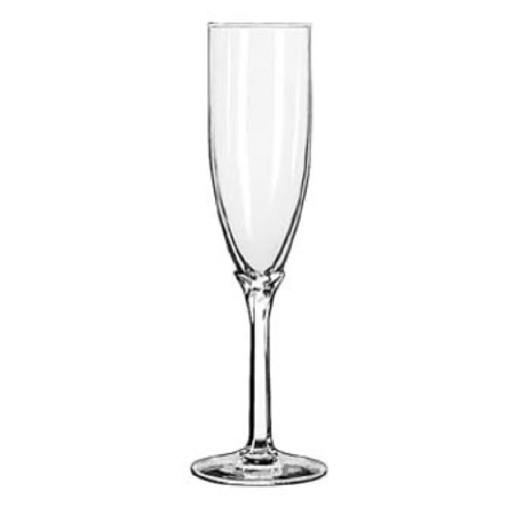 Libbey 8995 6 Oz Flute Glass Safedge Rim Guarantee Glass Champagne