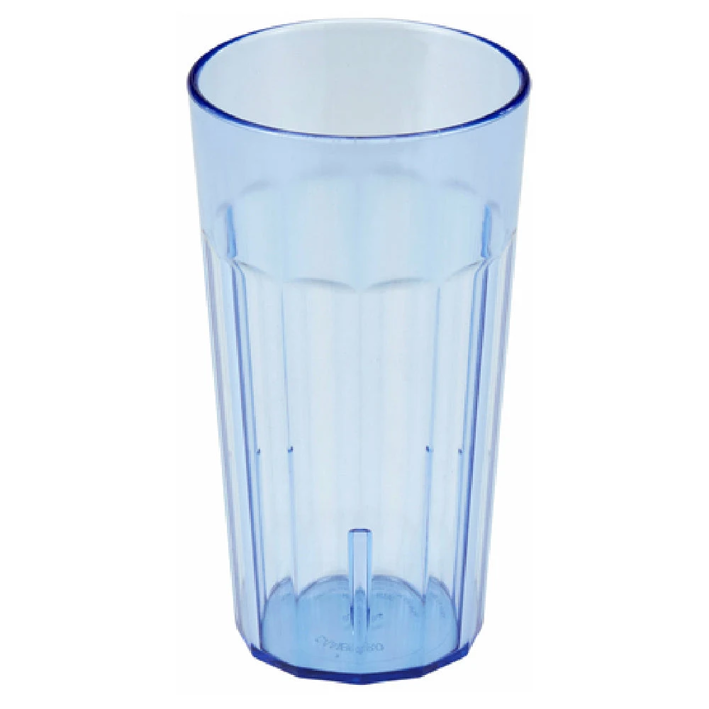 Cambro NT16401 16.4 Oz Newport Tumbler Fluted SAN Plastic Slate Blue