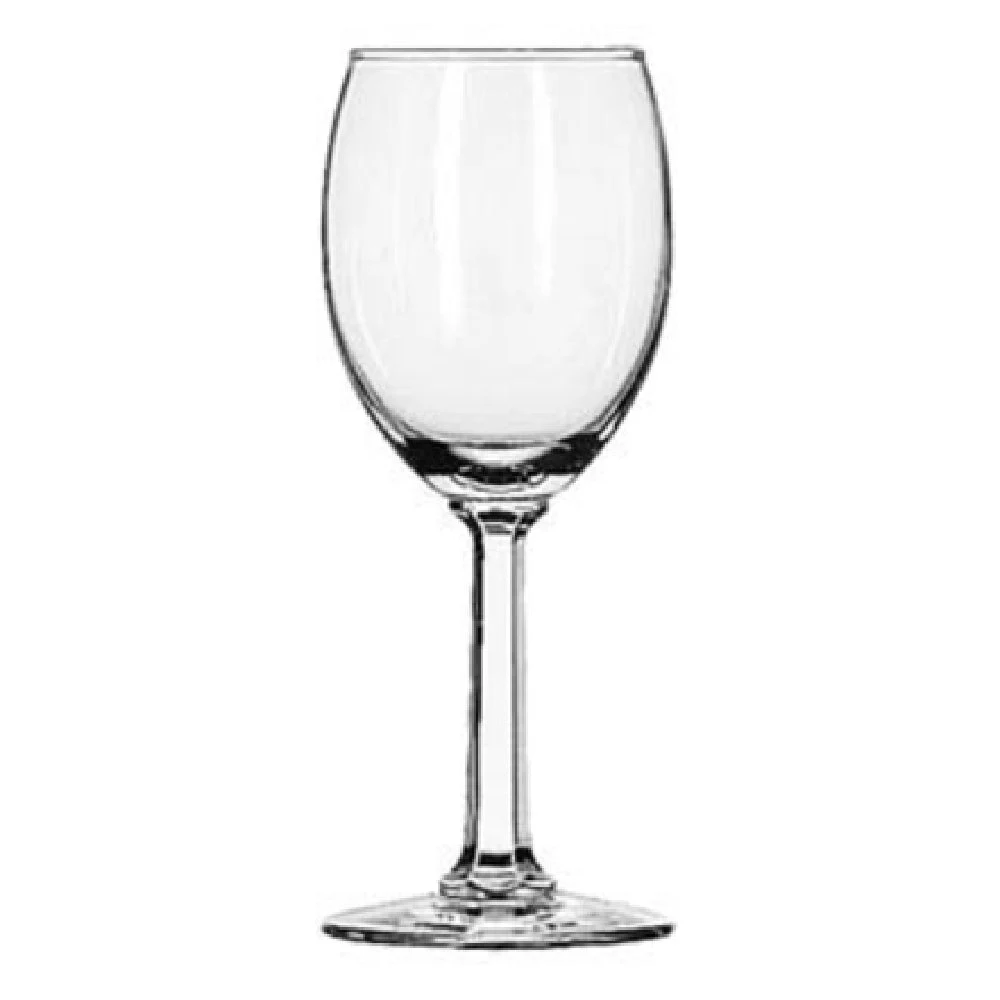 Libbey 8766 6-1/2 Oz Tall Wine Glass Clear Glass with Safedge Rim Guarantee