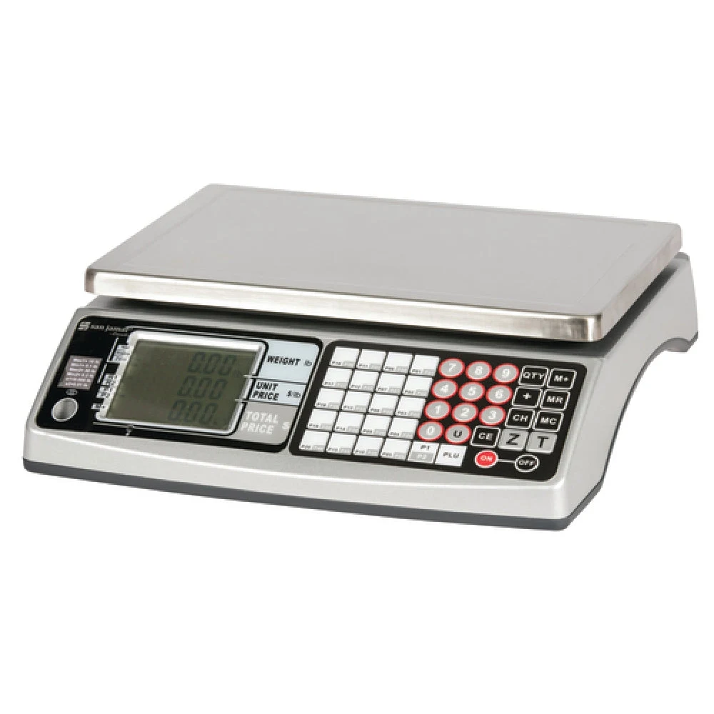 Carlisle SCDG30LFT 30 lb Price Computing Scale Removable Stainless Steel Platform