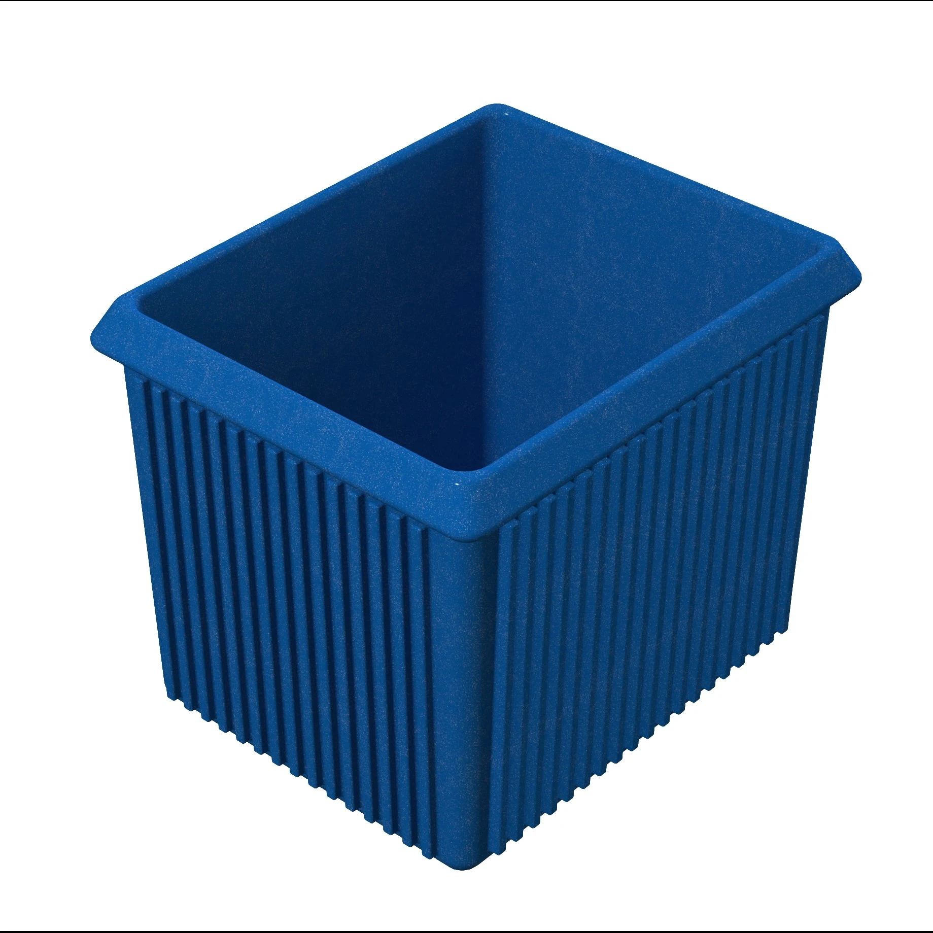 Tablecraft CW1520BS 1-3/8 Quart Cold Holding Server Bowl Aluminum Blue Speckle