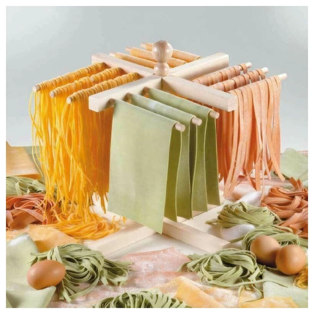 Matfer 073229 Pasta Drying Rack 12 Arms Beechwood Durable Structure