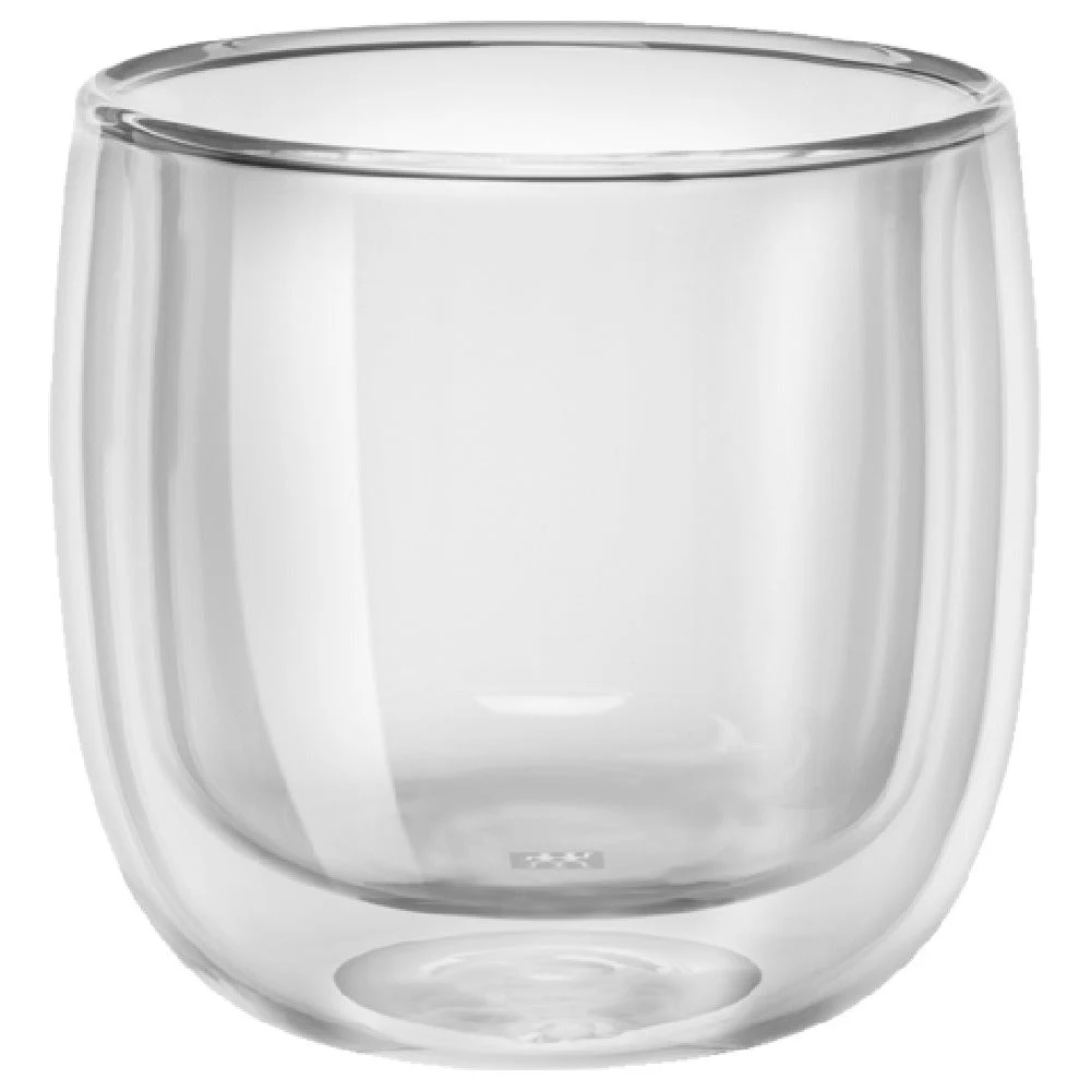 Zwilling 39500-087 8.1 Oz Sorrento Double Wall Tea Glass Set Clear Borosilicate