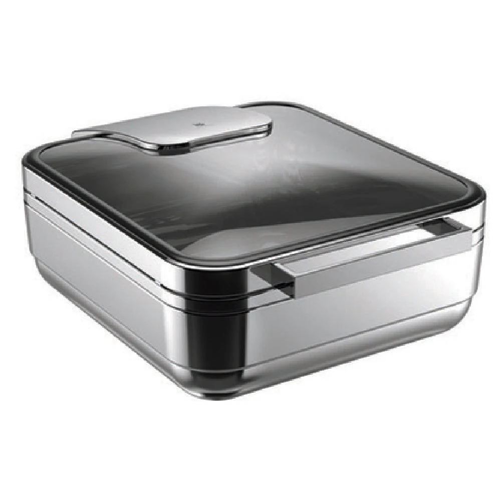 BauscherHepp 55.0021.6040 14 Inch Induction Chafing Dish Electric Stainless Steel with Glass Lid