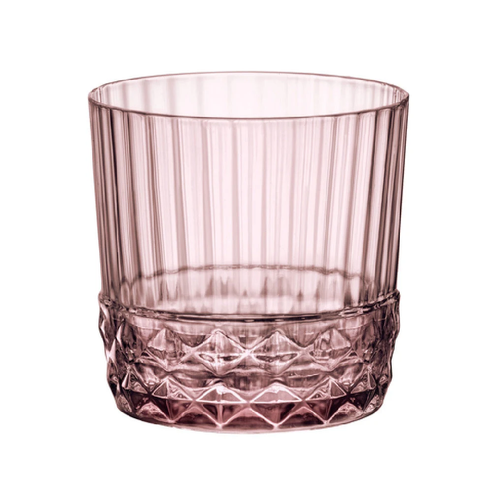 Steelite 49213Q949 10.0 Oz Old Fashioned Rocks Glass Lilac Rose Soda Lime Glass